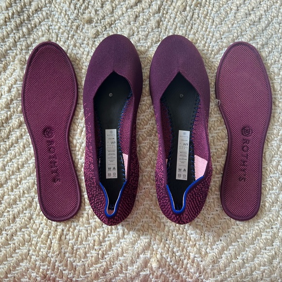 Rothy's Purple Fig Python Flats - Picture 4 of 8